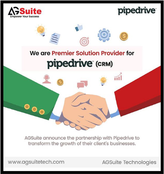 AGSuite Joins Pipedrive as a Premier Solution Provider