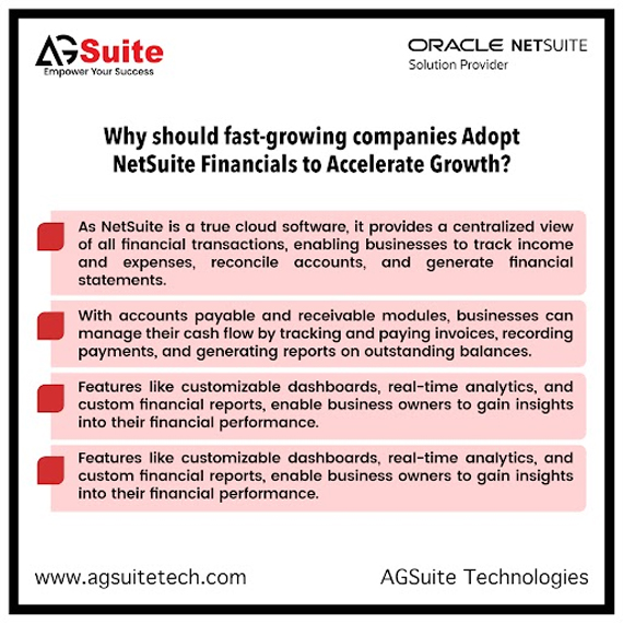 Why should fast-growing companies Adopt NetSuite Financials to Accelerate Growth