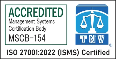 ISO 27001:2022 (ISMS) Certified - MSCB-154 TNV