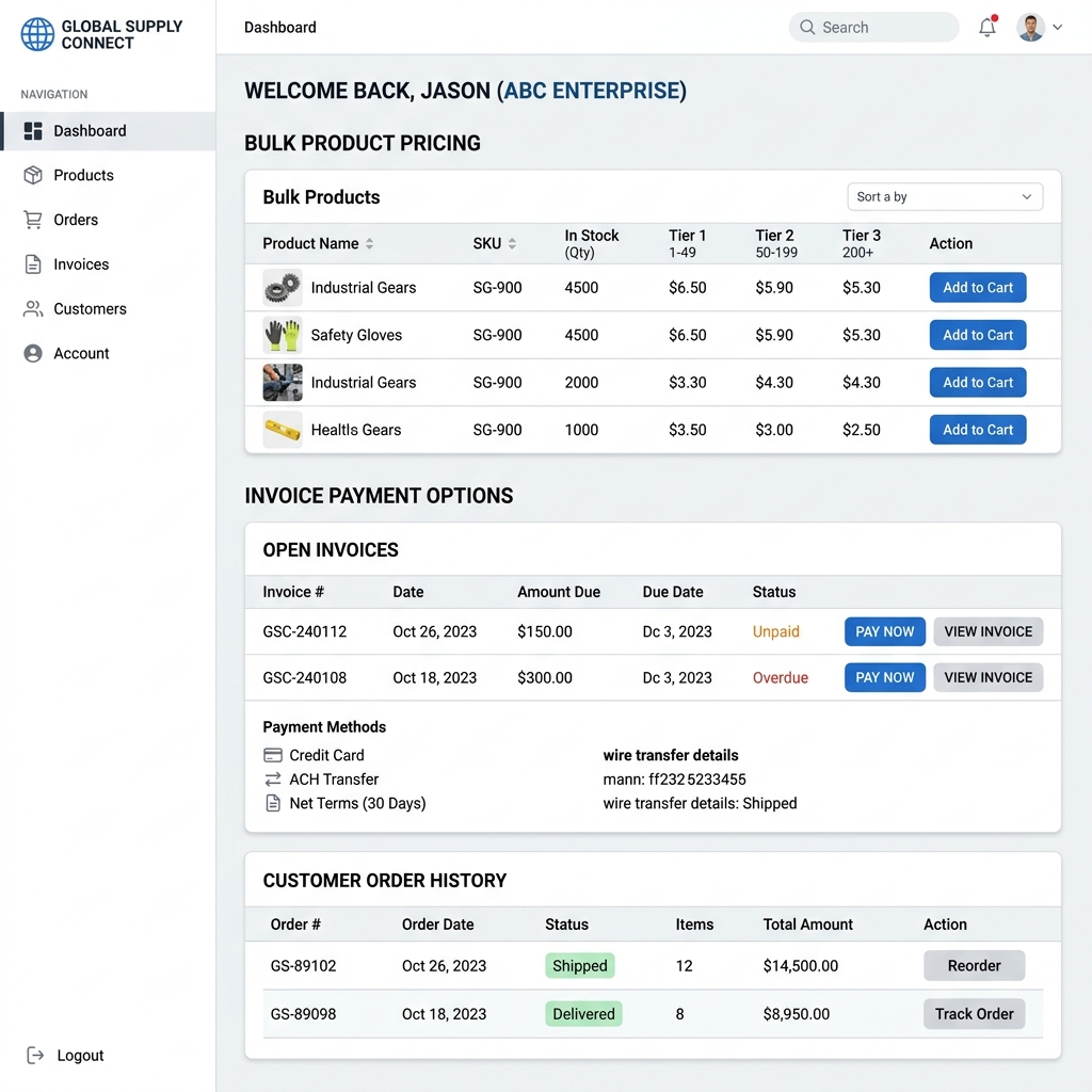 B2B Customer Portal